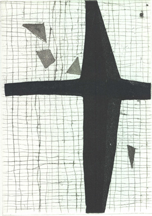 Philippe Vandenberg, etching for Exil de Peintre, Ergo Pers, 2003