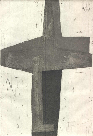 Philippe Vandenberg, etching for Exil de Peintre, Ergo Pers, 2003