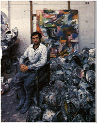 Philippe Vandenberg in zijn 
atelier in de Stokerijstraat, Gent 
